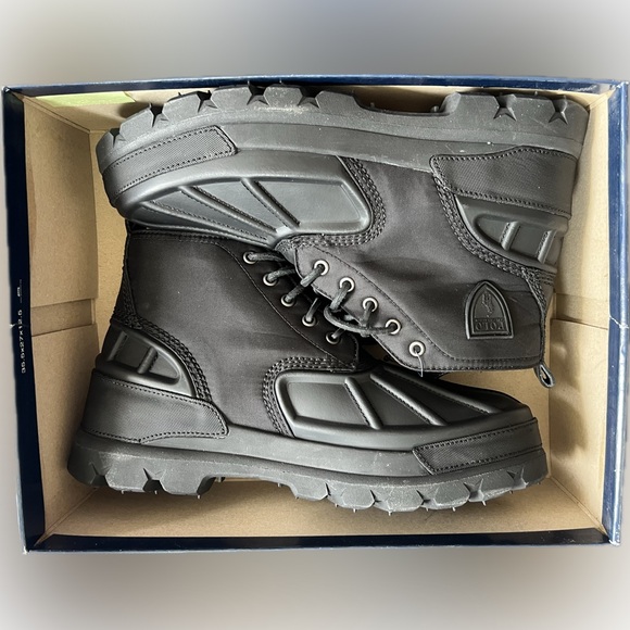 Polo Ralph Lauren Men's Oslow Low II Oxford & Waxed Leather Boots - Picture 3 of 7